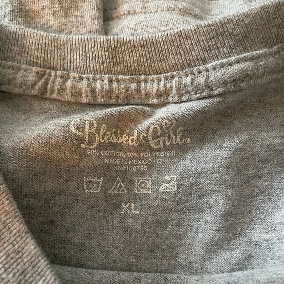 Blessed girl gray short sleeve T-shirt - Picture 3 of 3